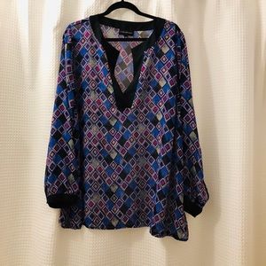Beautiful Sheer 2x Lane Bryant Blouse. EUC